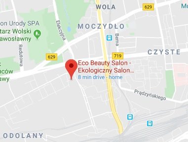 Lokalizacja Eco Beauty Salon Odolany Warszawa